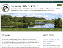 Tablet Screenshot of gallowayfisheriestrust.org